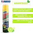 Abro Clean All 650ml Foam Cleaner, Deep Cleaning, Foaming Action Lifts Out Dirt and Removes Stains from Upholstery, Vinyl, and Carpeting, Fresh Lime Scent, Includes Brush Cap - FC-650 (MABRO012) Hot on Sale