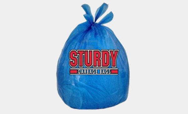 Sturdy Blue Garbage Bags (20 Medium) 15 Gal - 67266300311 Sale