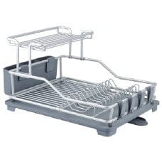 WILTON ALUMINUM DISH DRAINER 45X35X28CM 2 TIER WHITE - NT-18075 Cheap