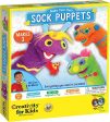 Creativity for Kids My First Sock Puppets for Kids - Create and Play Activity for Preschoolers, Makes 3 Plush Hand Puppets - Mess Free Crafts for Toddlers - 1616 Cheap