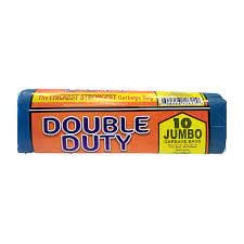 Double Duty Garbage Bag Jumbo -  is the ultimate high density, dual-purpose bag that’s ideal for solving problems from your toughest waste disposal tasks to carrying or storing your heavy loads - 60945612622 For Sale