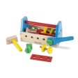 MELISSA & DOUG  Take Along Tool Kit: This 24-piece set includes wooden nails, screws, nuts, and bolts for hours of creative fun that also helps  build  important motor skills - 494 Fashion