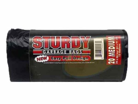 Sturdy Blue Garbage Bags (20 Medium) 15 Gal - 67266300311 Sale