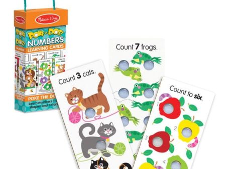 MELISSA & DOUG Poke A Dot Numbers Learning Cards: Count on these learning cards for a unique twist on number fun! Poke the irresistible buttons to hear satisfying clicks - 31471 Hot on Sale