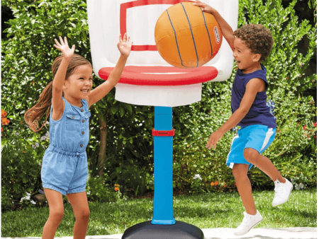 LITTLE TIKES  Totally Huge Sports Basketball Set: Go big, go team, and have larger-than-life fun playing basketball - 659898 on Sale