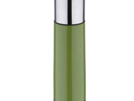 Bergner 500ml Thermos Vacuun Flask (Olive) is made with superior insulation that keeps liquids (soup, coffee, tea) hot or cold. It is designed with a leak-resistant lid, so you can put it in your backpack without worrying about any spills - BG-6085OL Cheap