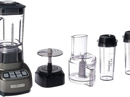 Cuisinart ﻿Velocity Ultra Trio 1 HP Blender Food Processor with Travel Cups (Gun Metal) - CU-BFP-650GM Hot on Sale