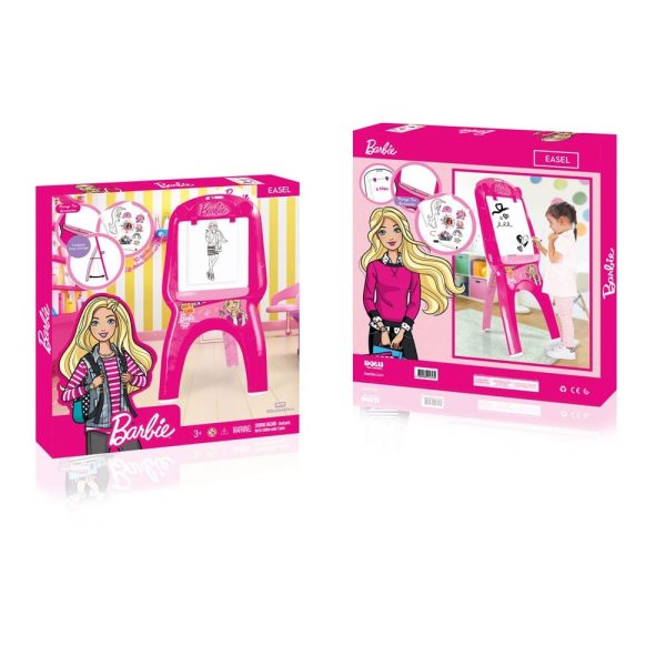 MATTEL  Barbie Easel: 10 coloring pages, 5 stickers. Eraser and pencil are included - MATTEL-1616 Hot on Sale