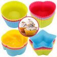 Silicone Cupcake Muffin Baking Cups Liners 36 Pack Reusable Non-Stick Cake Molds - WIL-119X002E43PON Sale