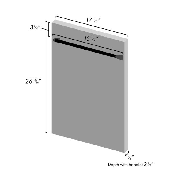 ZLINE 18 in. Dishwasher Panel with Traditional Handle (DP-18) [Color: Copper] Hot on Sale