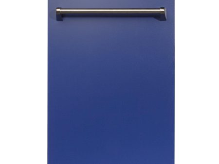 ZLINE 18 in. Dishwasher Panel with Traditional Handle (DP-18) [Color: Blue Matte] Hot on Sale