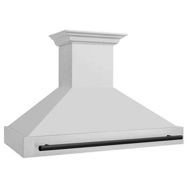 ZLINE 48 in. Autograph Edition Stainless Steel Range Hood with Stainless Steel Shell and Accented Handle (8654STZ-48) [Color: Matte Black] Discount