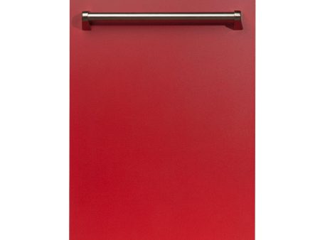 ZLINE 18 in. Dishwasher Panel with Traditional Handle (DP-18) [Color: Red Matte] Online Sale