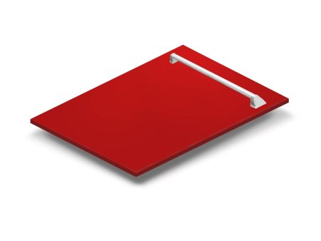 ZLINE 18 in. Tall Tub Dishwasher Panel with Traditional Handle (DPV-18) [Color: Red Matte] For Sale